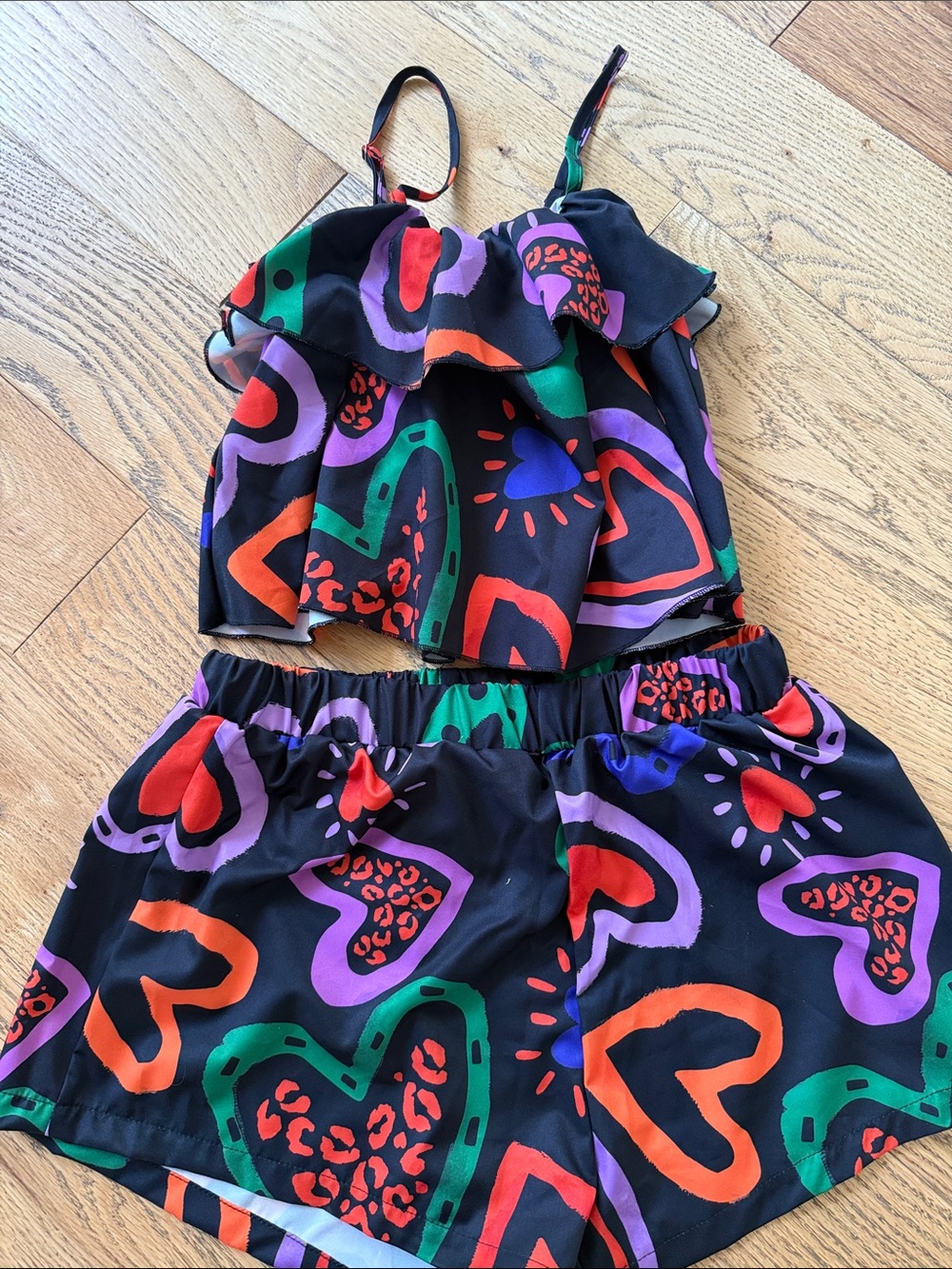 Bold Color Matching Short Set